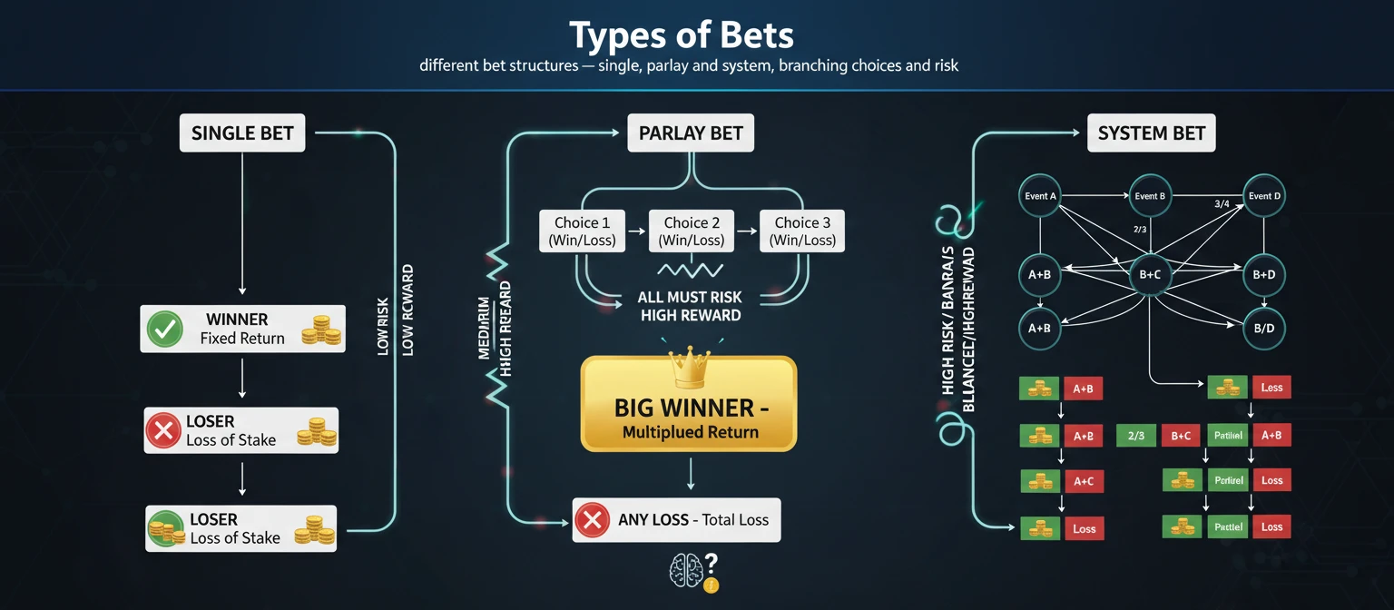 Types of bets on TAYA365